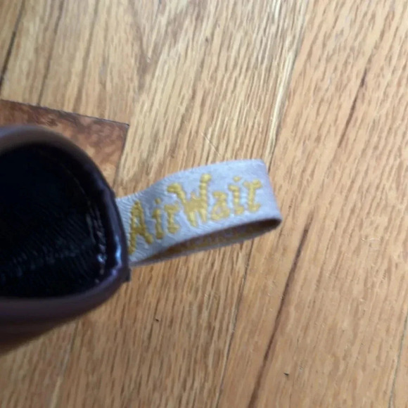 Dr Martens sz 5 burgundy vegan leather great pre owned condition lace up boots - Picture 6 of 10